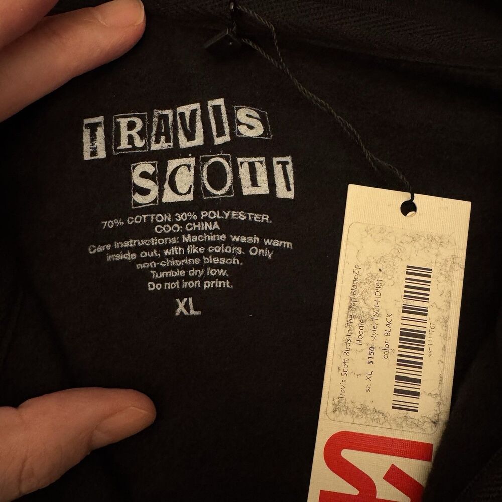 Travis Scott Birds In The Trap Black Zip Hoodie - Picture 5 of 7